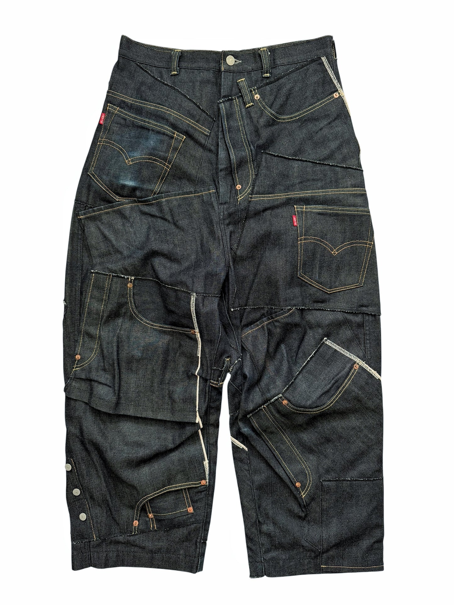 Levis 2024 Runway Patchwork Reconstructed Jeans