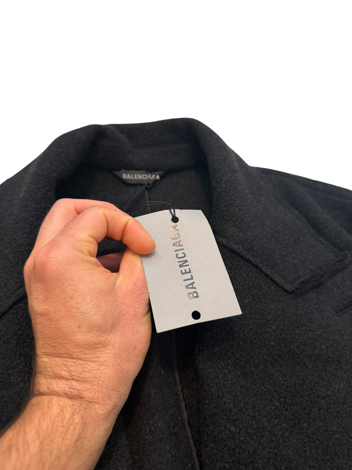 Brushed Cashmere Distressed Oversized Coat