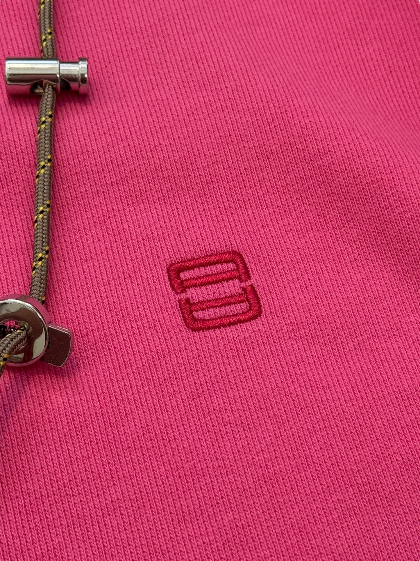 Pink Drawstring Chain Crewneck