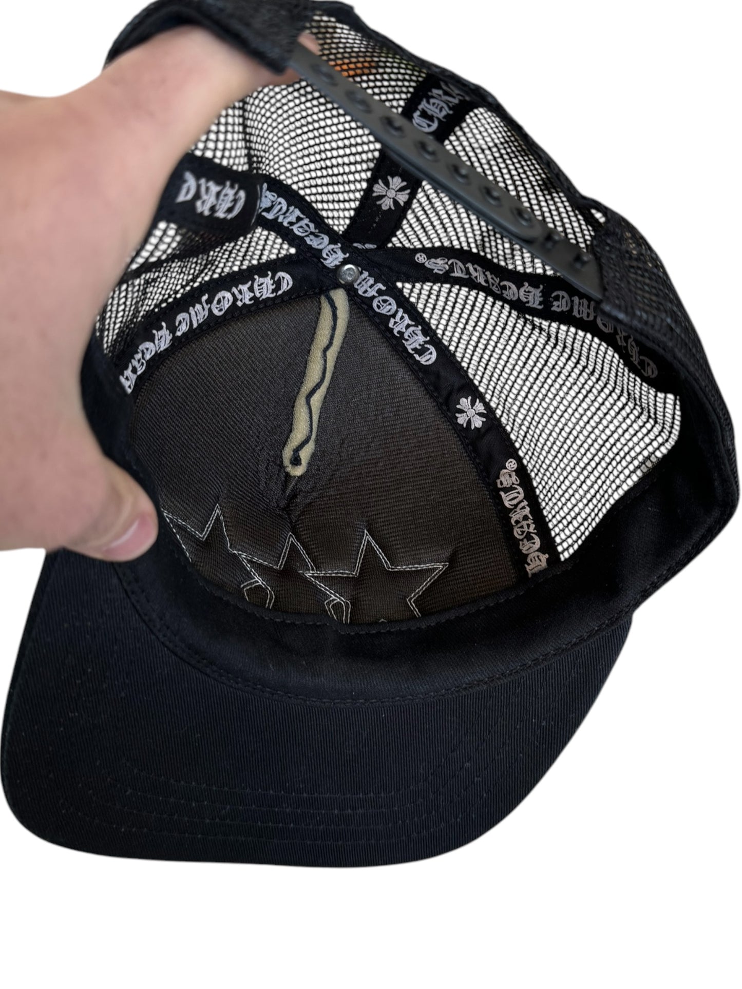 Triple Leather Star Trucker Har