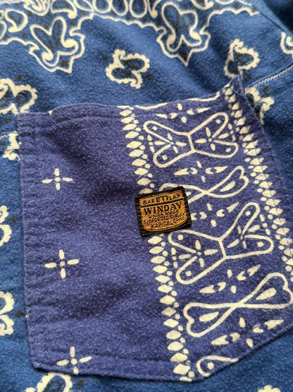 Reversible Blue Kerchief Jacket