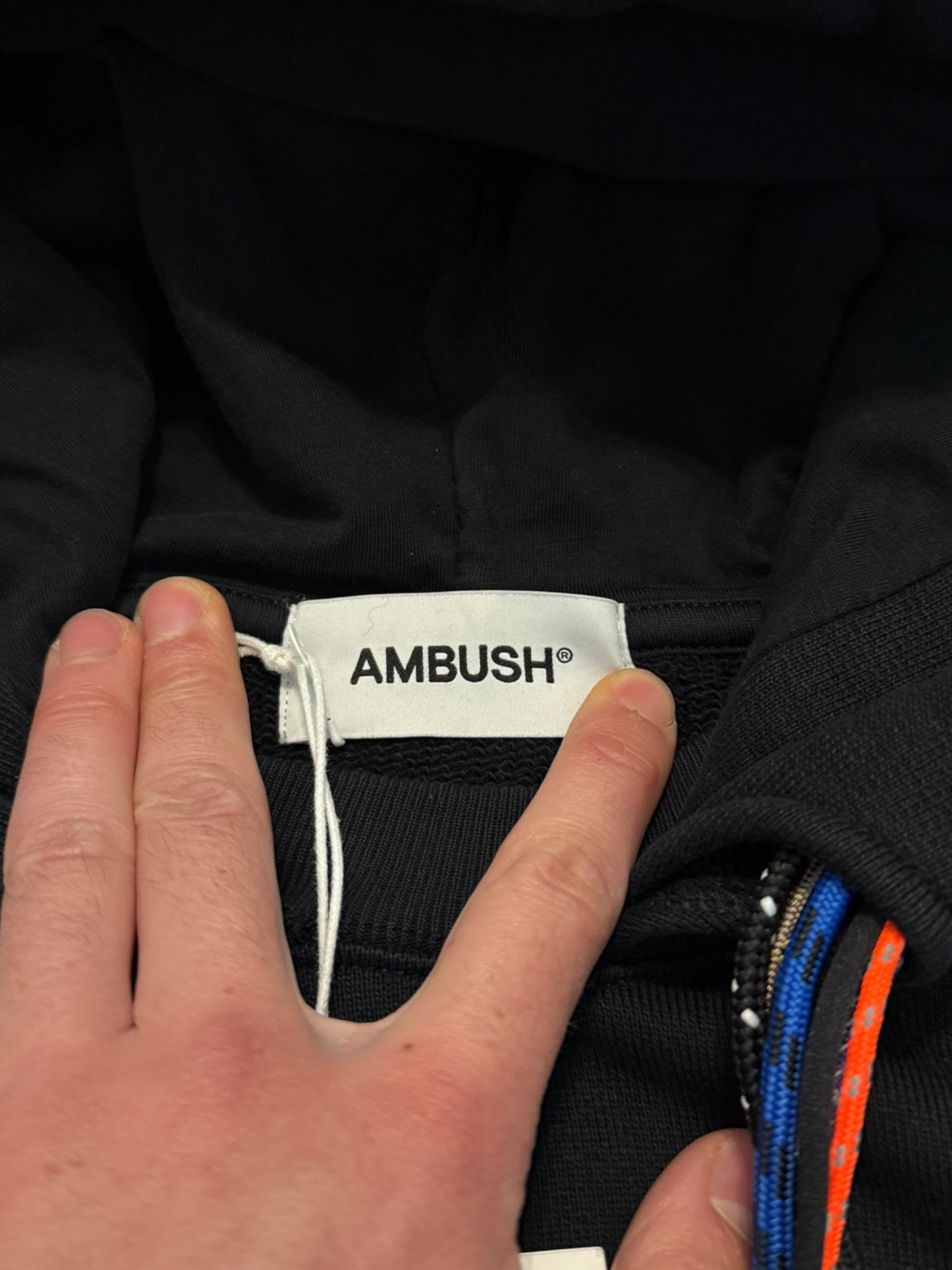 Multi cord Black Hoodie