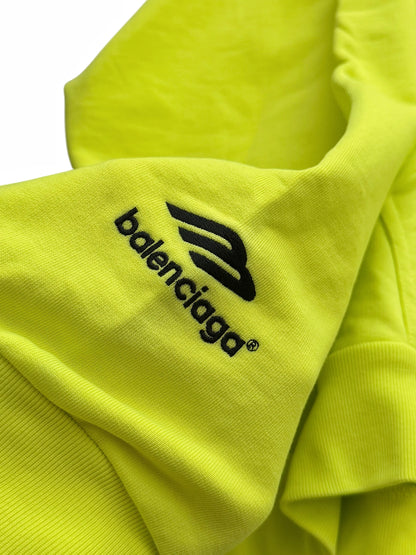 Neon Fluo Soccer Logo Zip Hoodie