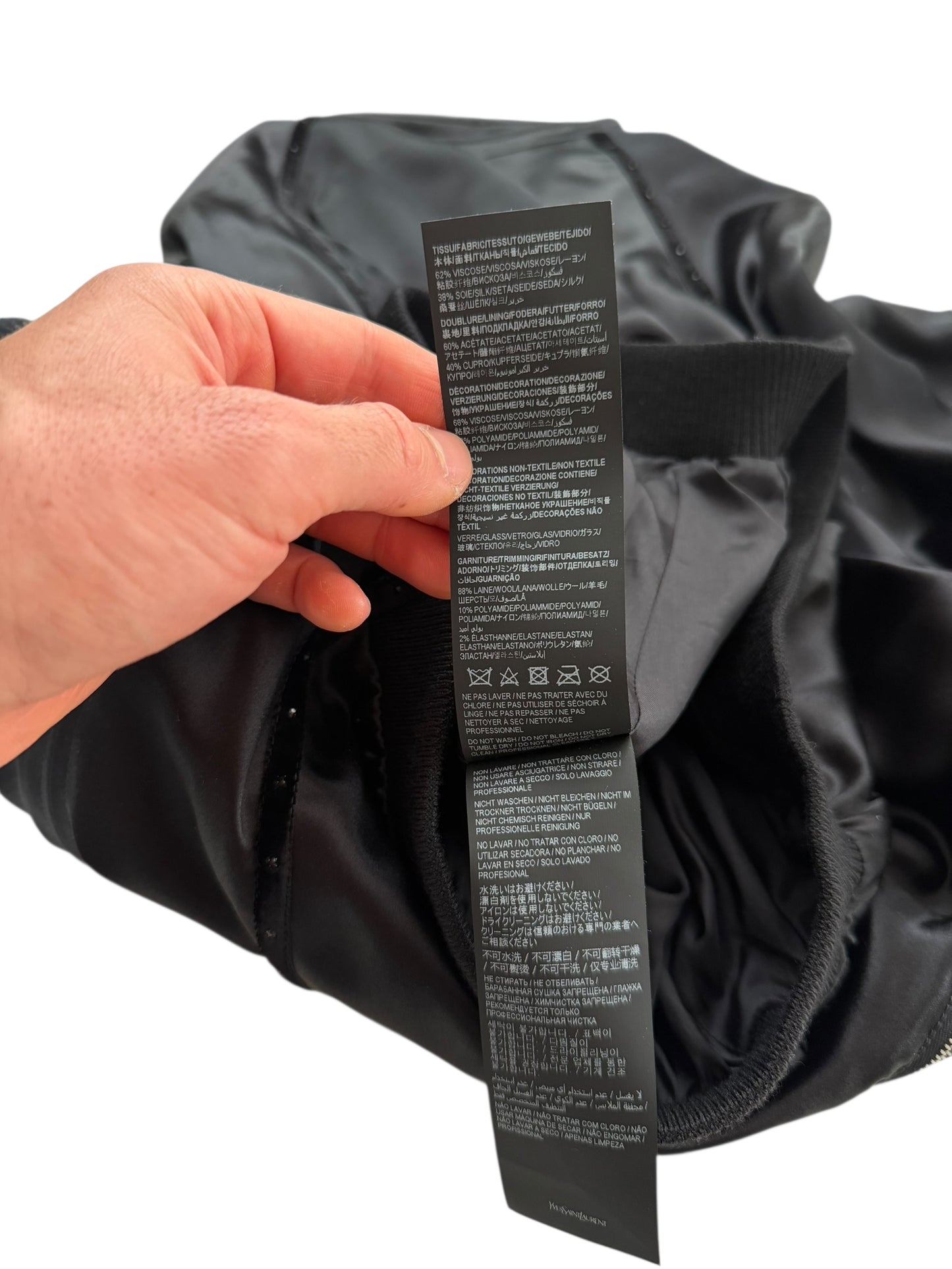 Viscose Crystal Lined Track Jacket