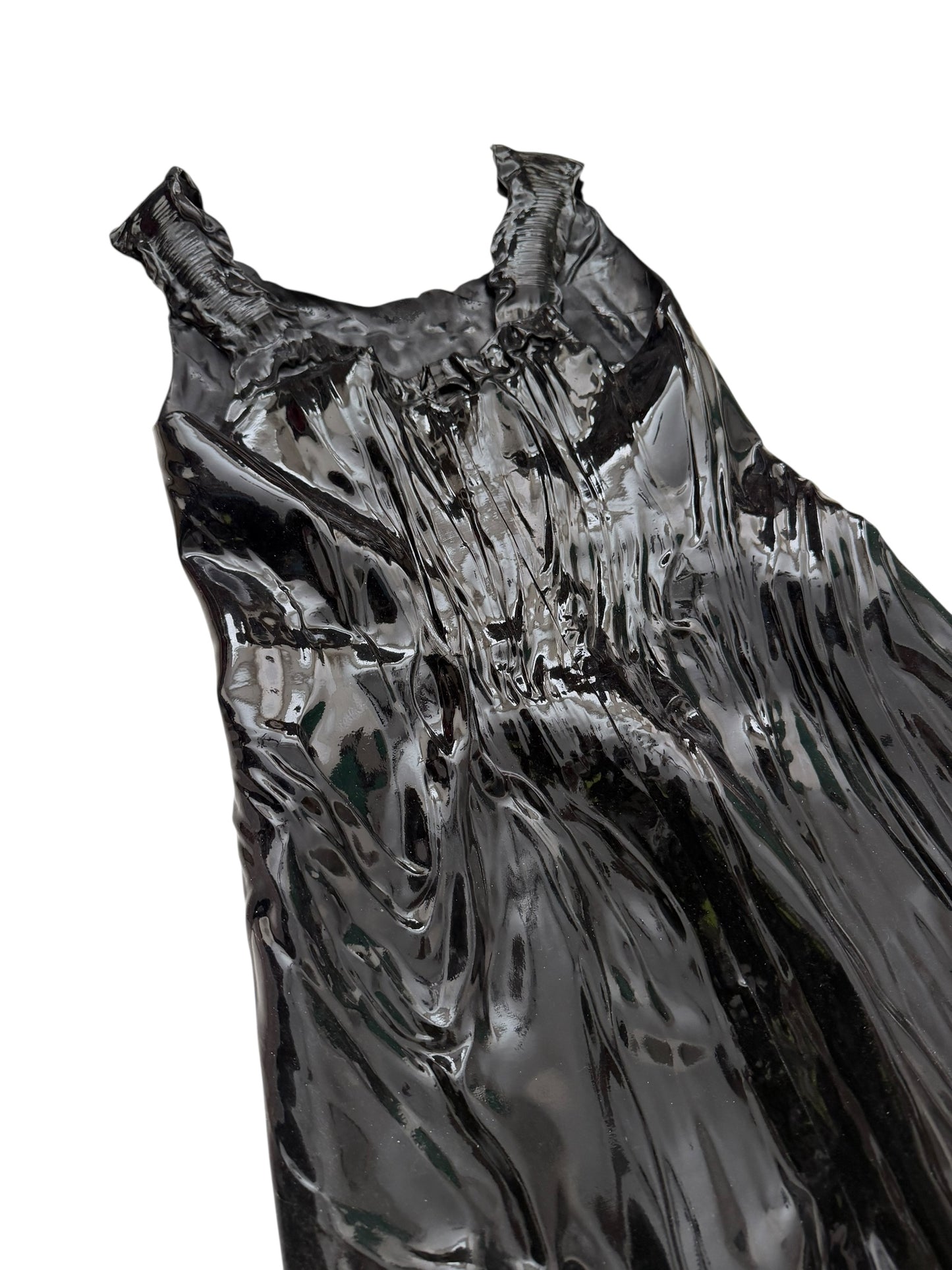 2024 Liquid 3D Molded Latex MIDI Runway Dress