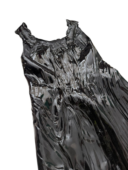 2024 Liquid 3D Molded Latex MIDI Runway Dress