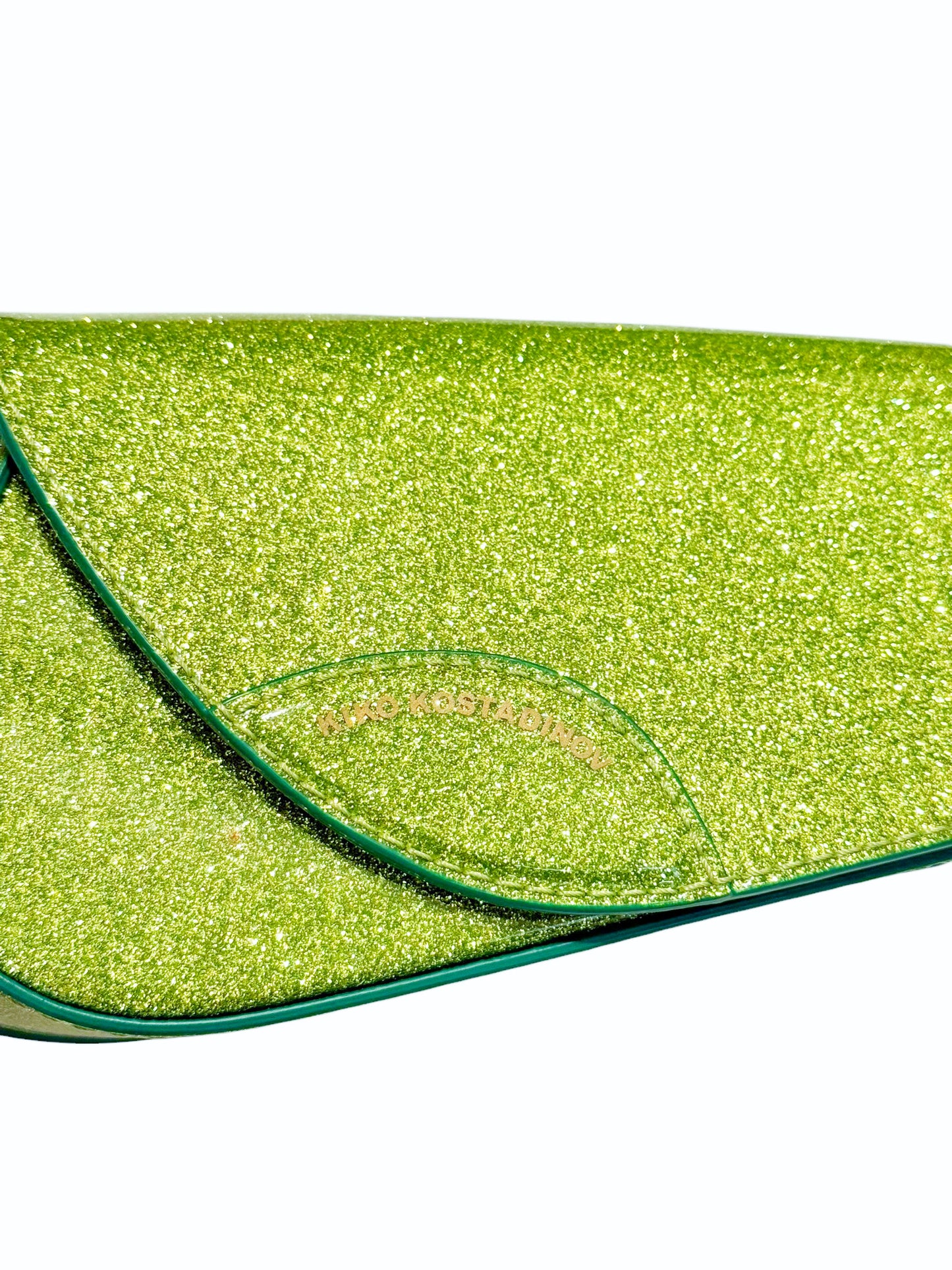 DSM Exclusive Green Glitter Trivia Bag