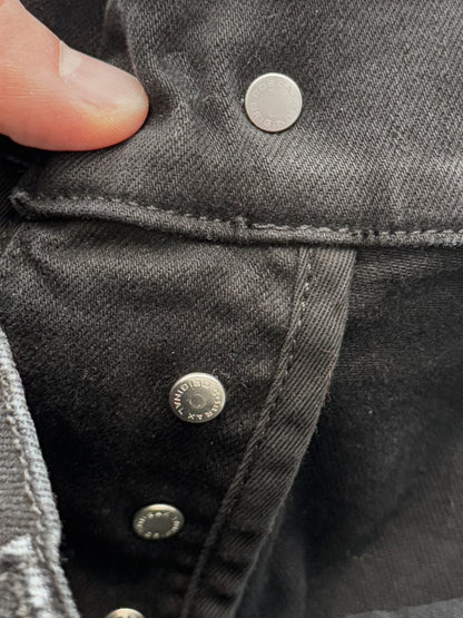 MX1 Green Ultra Suede Repair Skinny Denim