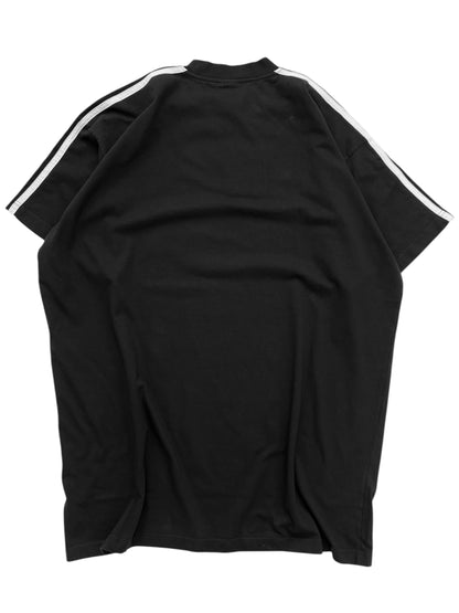 Oversized Black Track Logo Tee