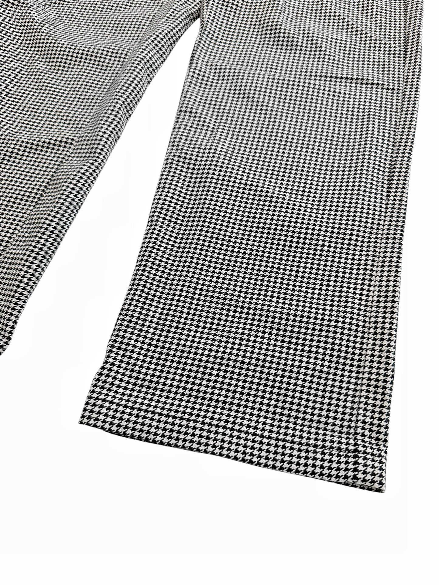 White Houndstooth Work Pant
