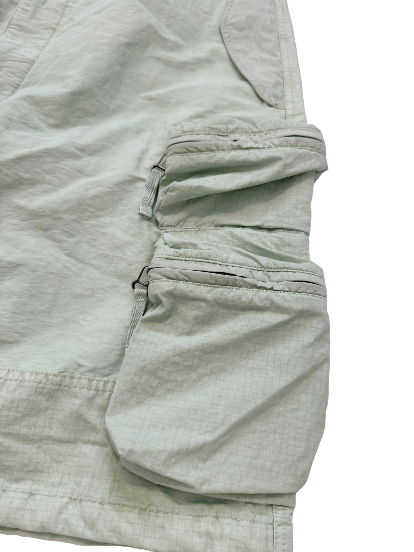 “Puf” Multipocket Mint Parachute Cargo Shorts