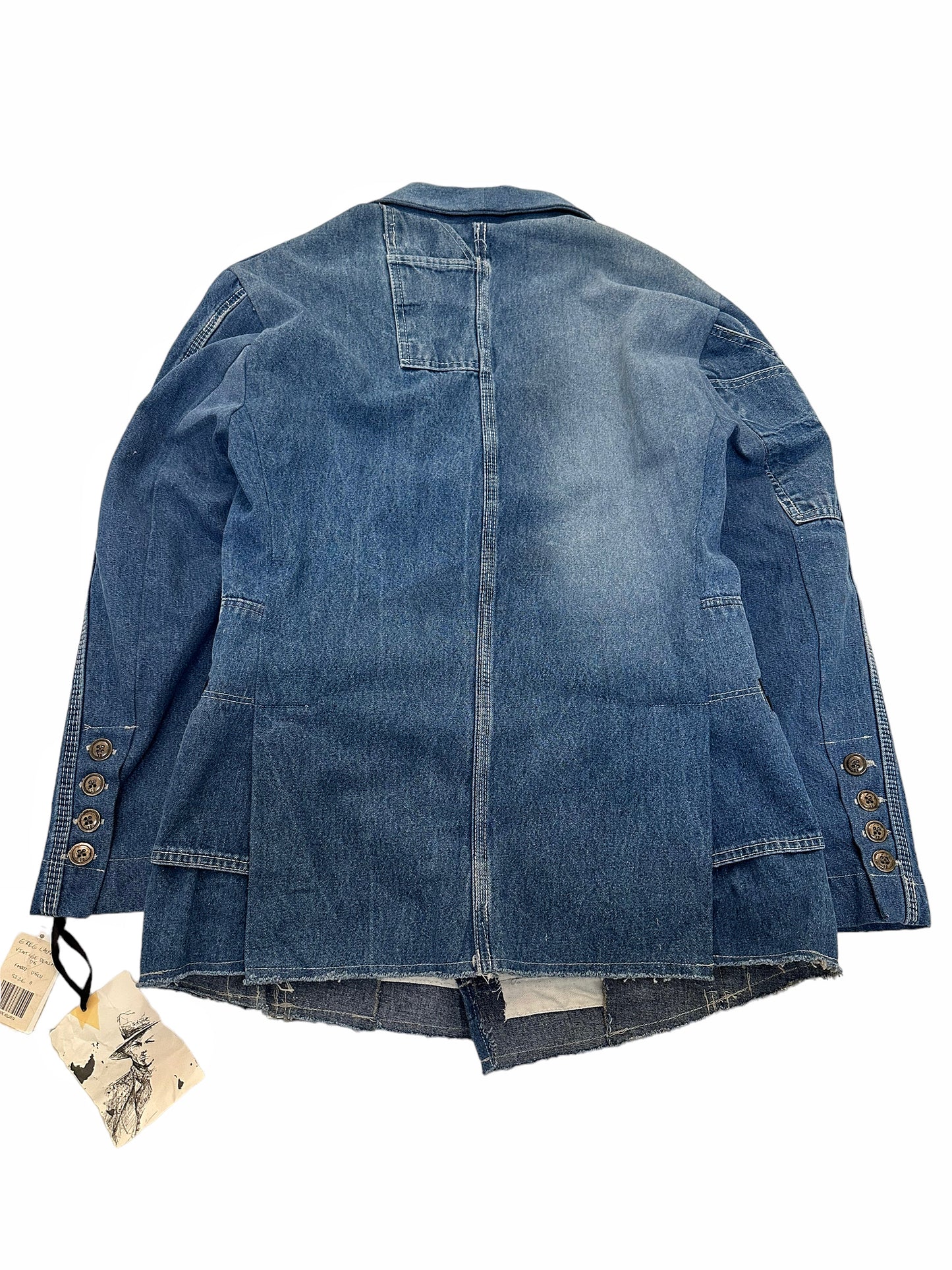 Vintage Denim DB Double Breasted Blazer Coat