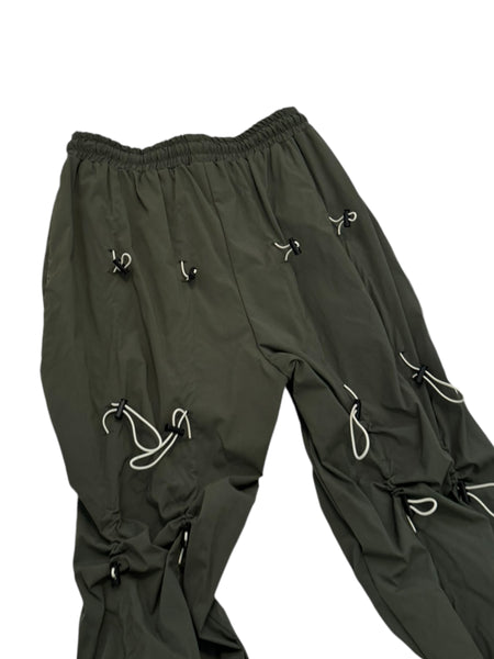 Green Gobchang Nylon Stacking Pants