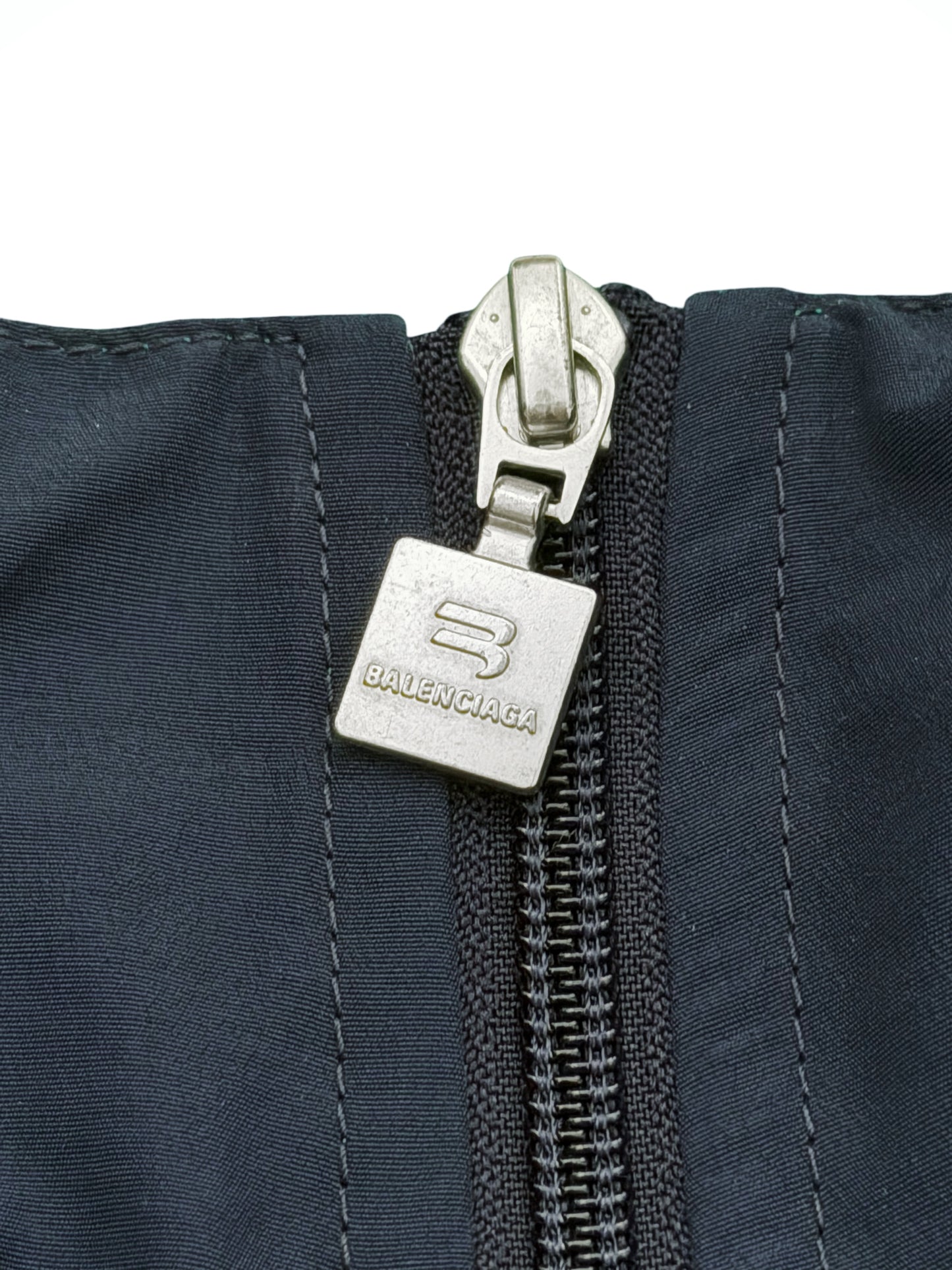 Sporty B Paneled Oversized Track Windbreaker Jacket