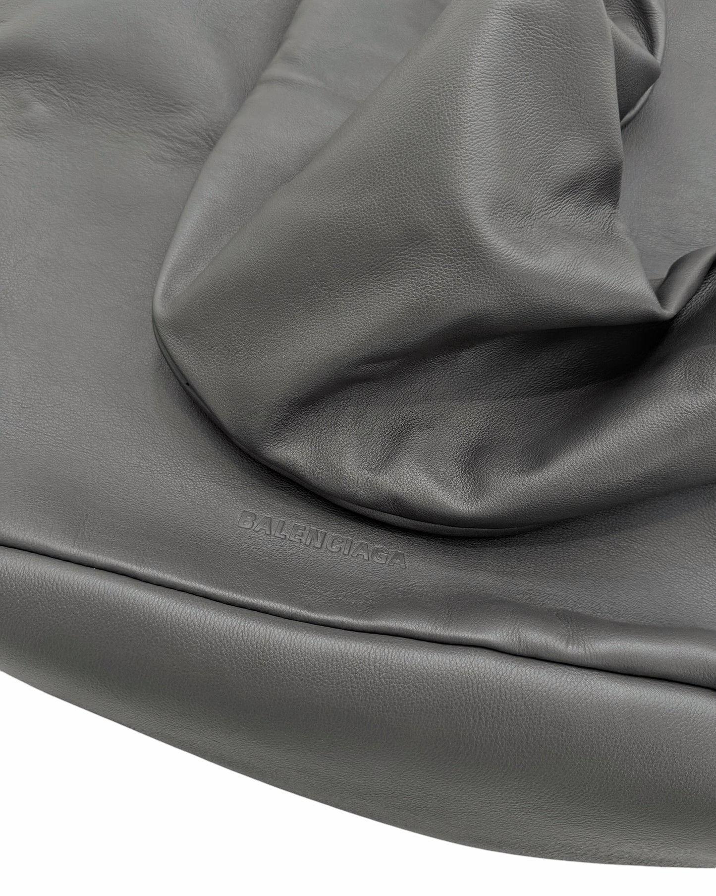 Grey Glove Leather Bag