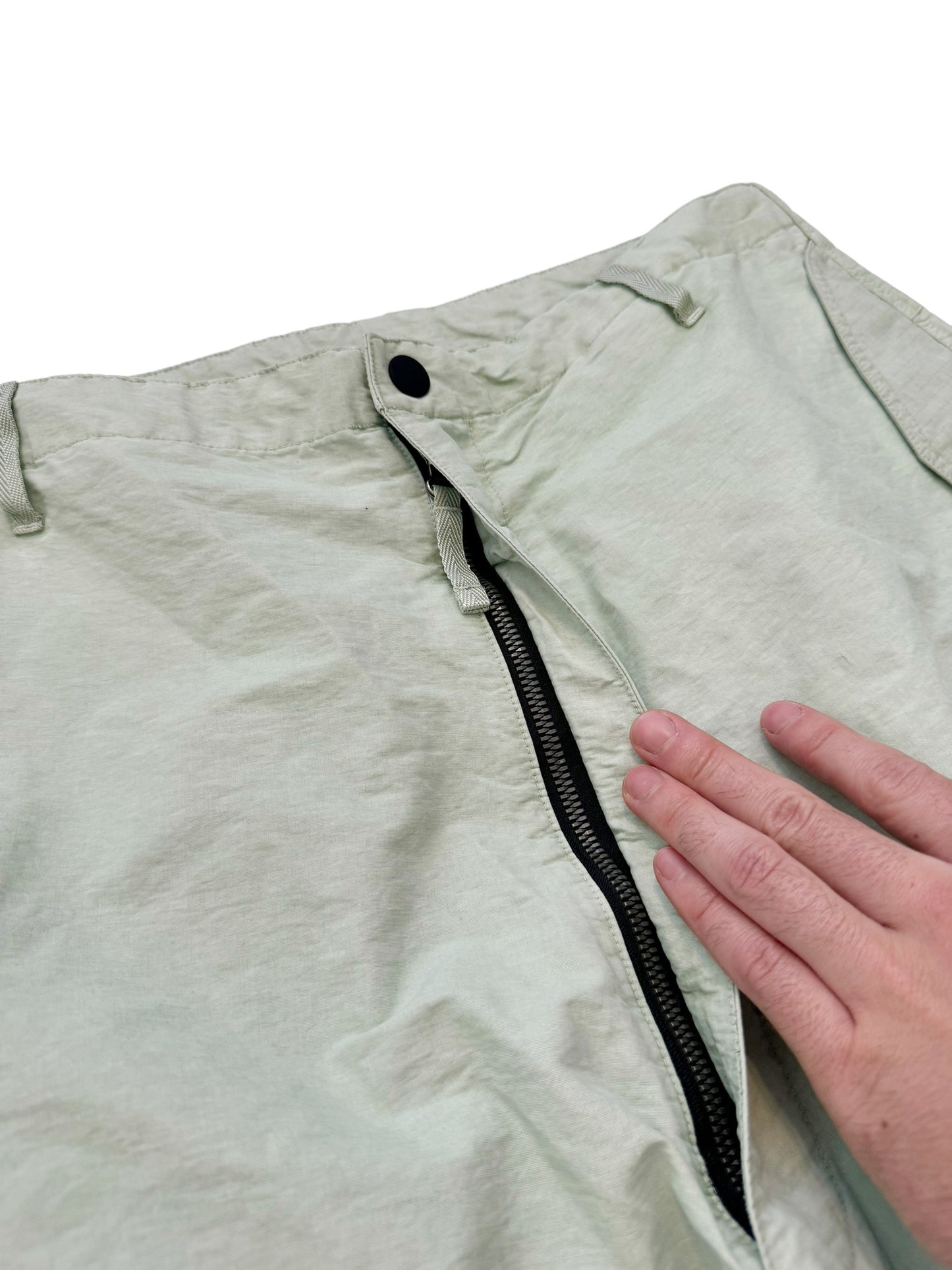 “Puf” Multipocket Mint Parachute Cargo Shorts