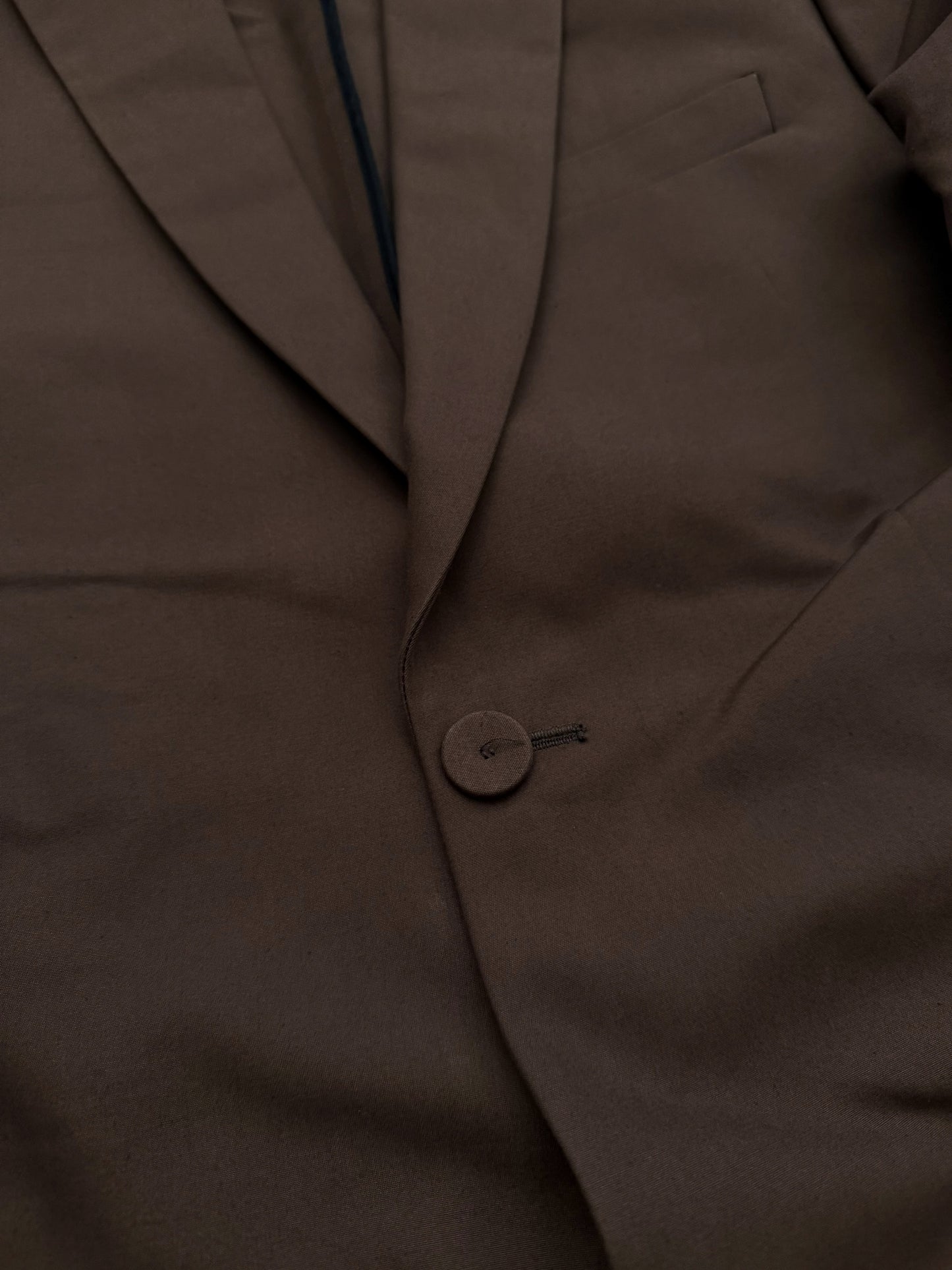 Brown Cotton Floor Maxi Coat
