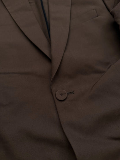 Brown Cotton Floor Maxi Coat