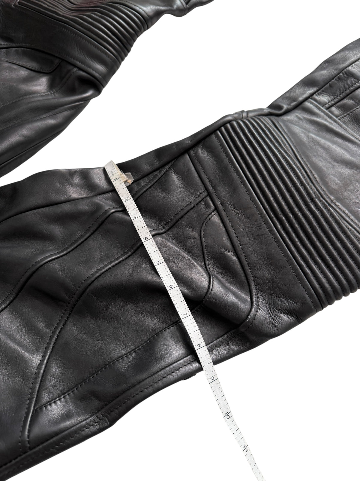 2024 Raw Waist Biker Moto Leather Pants