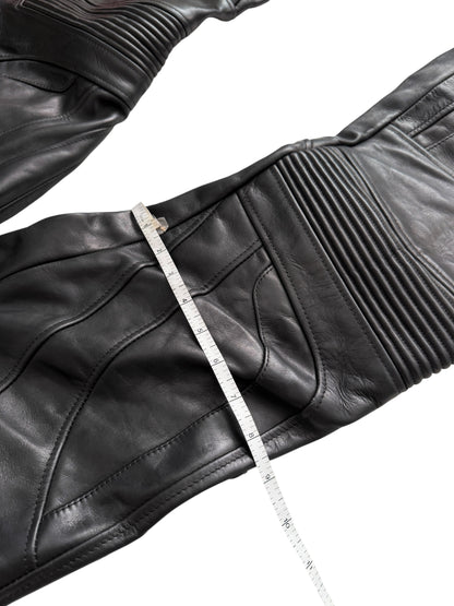 2024 Raw Waist Biker Moto Leather Pants