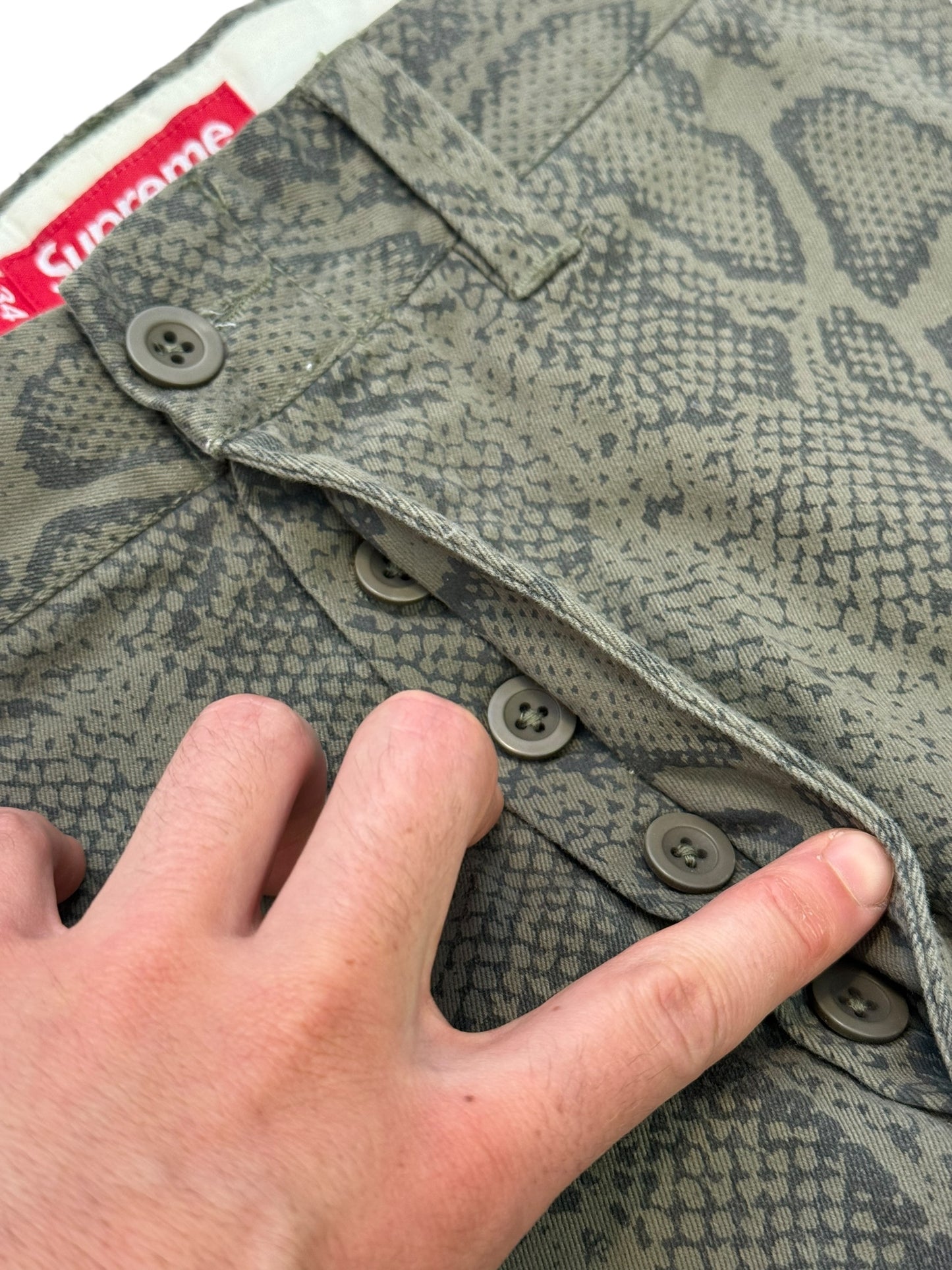 Snake Print Work Pants