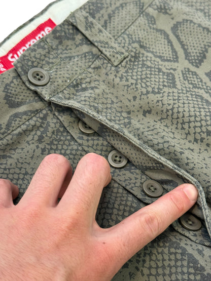 Snake Print Work Pants