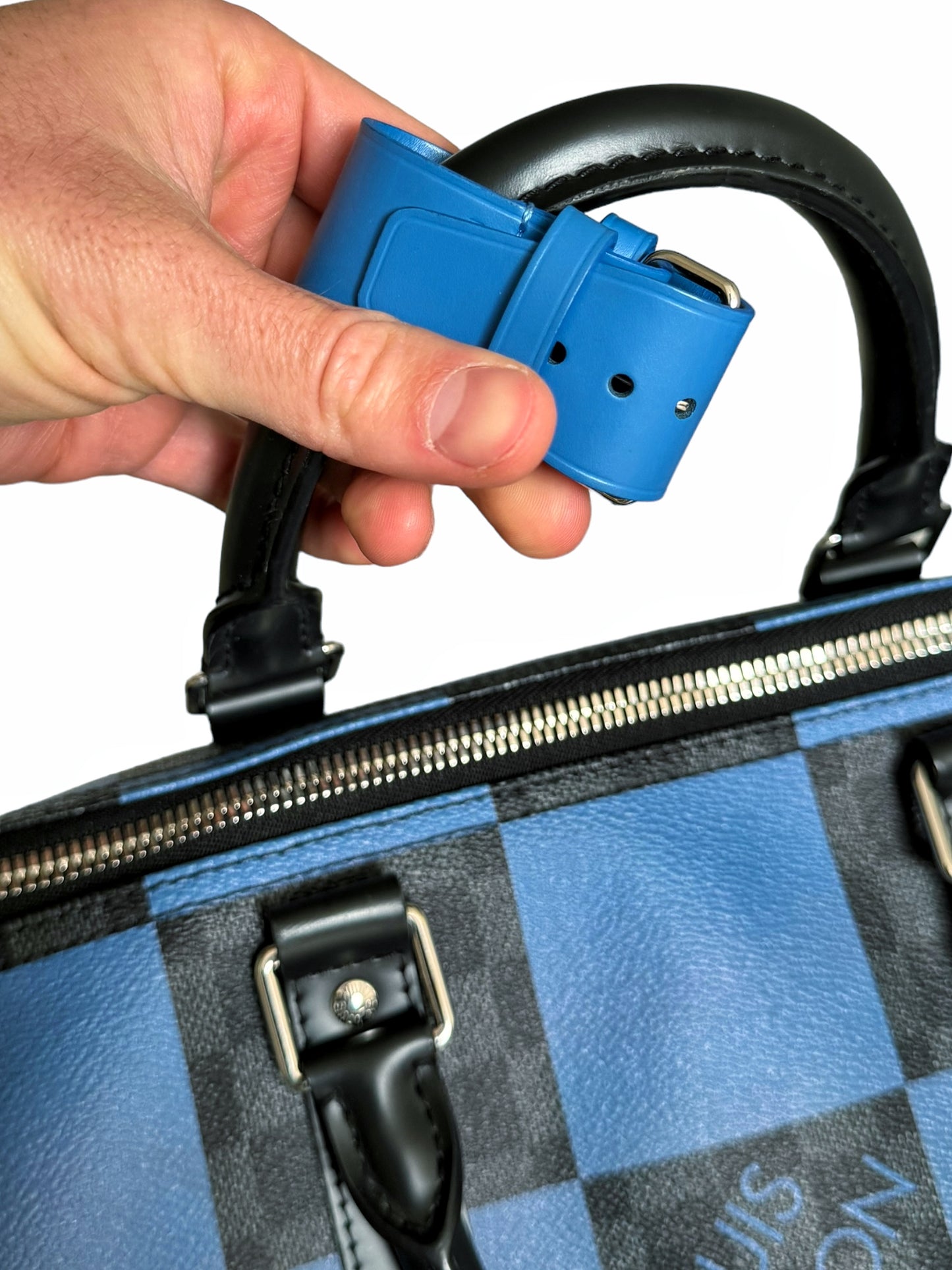 Keepall Bandouliere Bag Giant Damier Graphite Canvas 50 Duffle