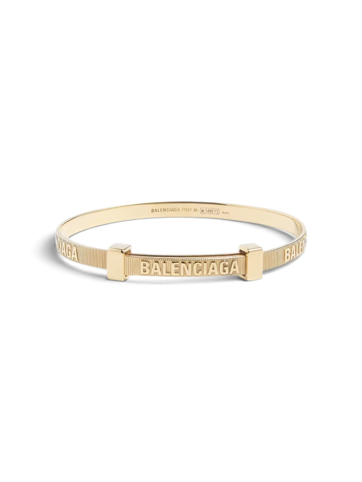 Sterling Silver (Gold Tone) Zip Tie Bracelet