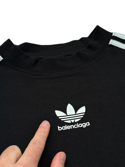 Oversized Black Track Logo Tee