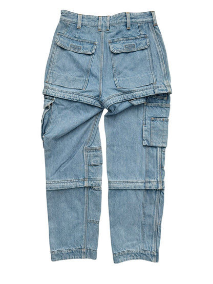 Modular Cargo Denim Jeans
