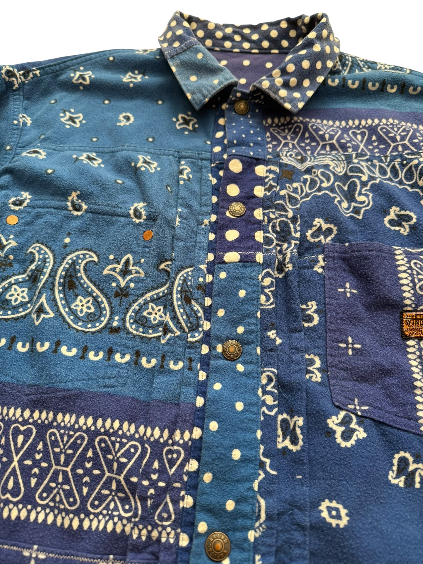Reversible Blue Kerchief Jacket