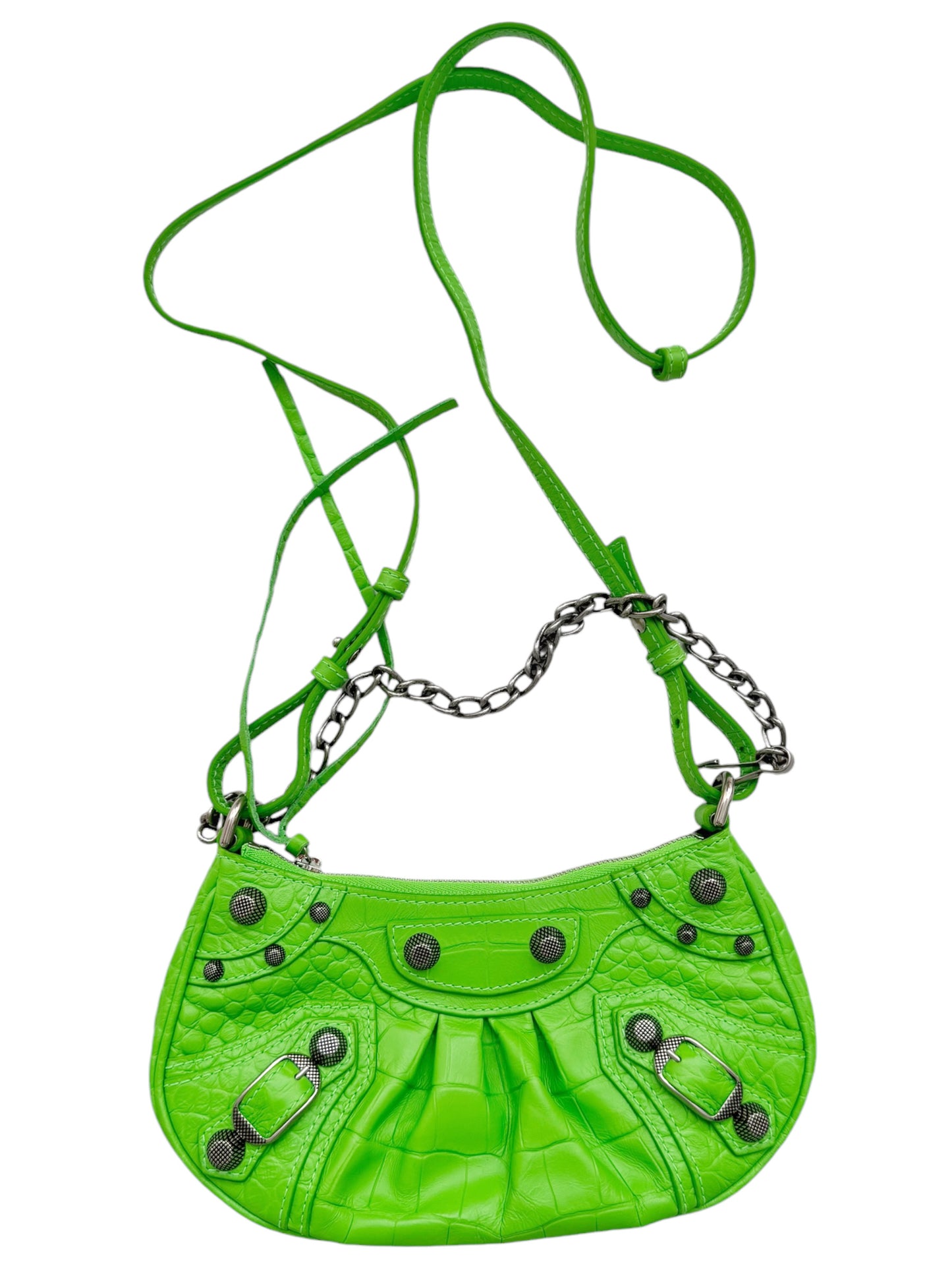 Croc Embossed Mini La Cagole Bag