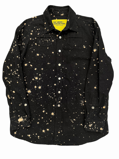 2014 Sterling Ruby Bleach Acid Splash Denim Over Shirt