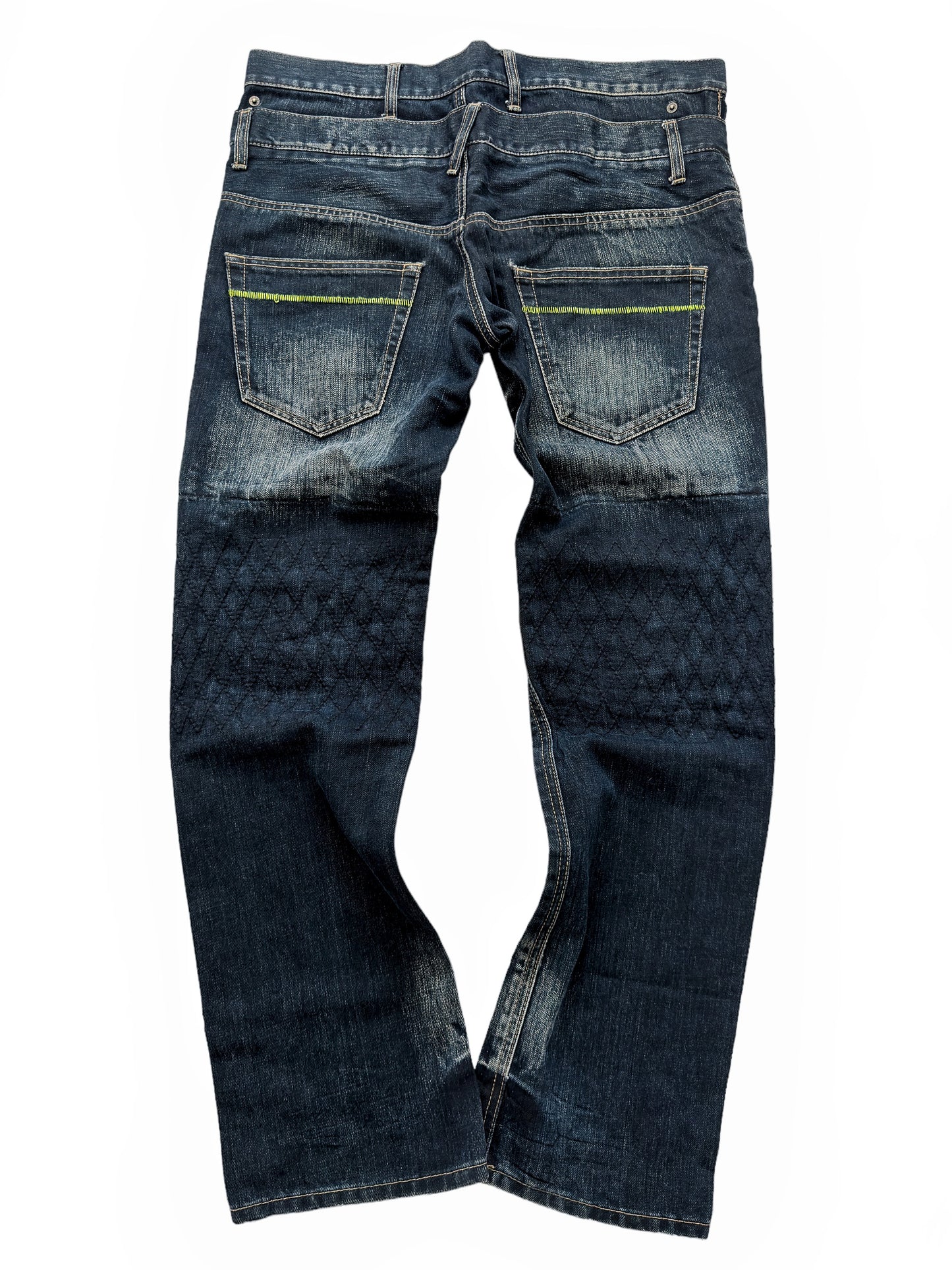 Double Waist Dark Indigo Denim