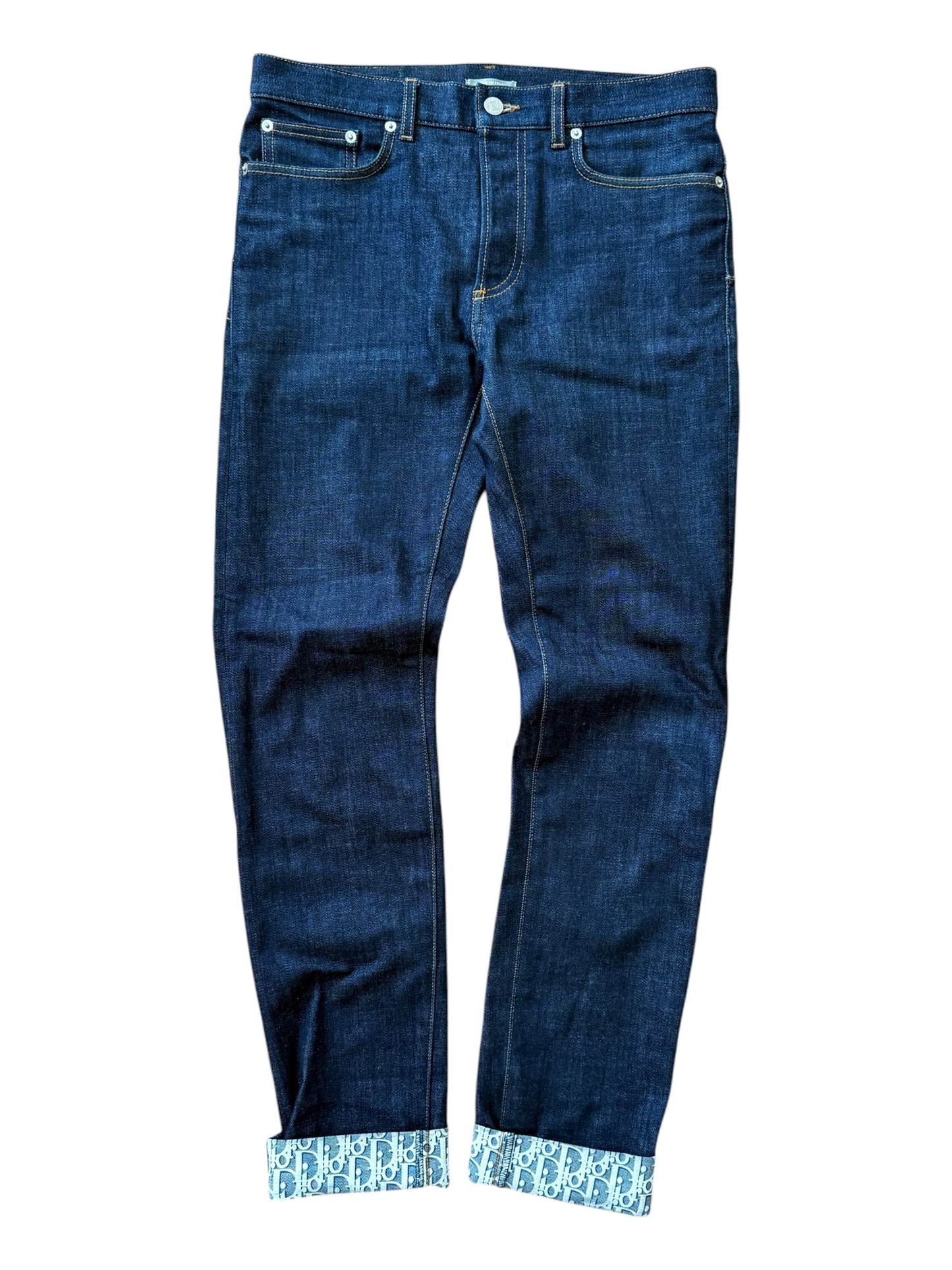 Trotter Monogram Cuff Denim