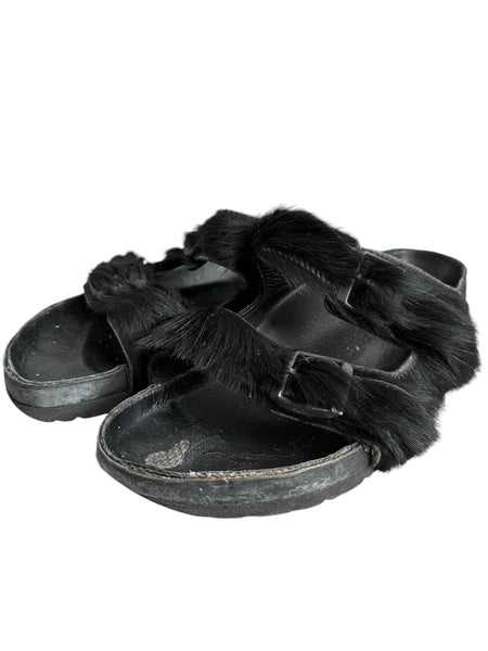 x Birkenstock Arizona Pony Hair Fur Sandals