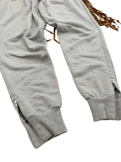 Fringe Zip Off Sweatpant