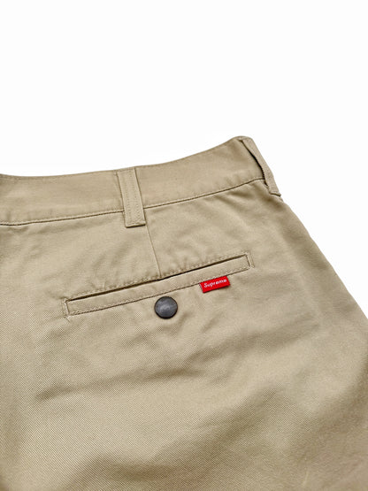 People = Shit Khaki Cut Off Shorts