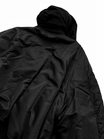 Incognito Silk Padded Distressed Bomber