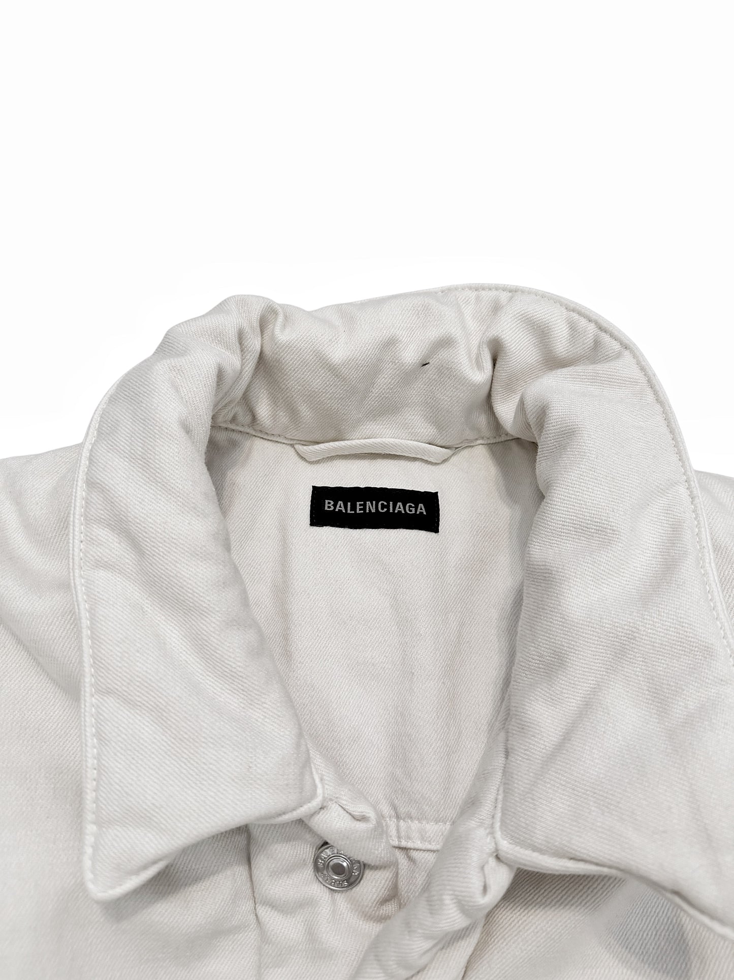 2023 Puffer White Denim Jean Jacket