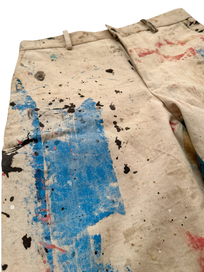 One of One Dropcloth Paint Stained Trouser