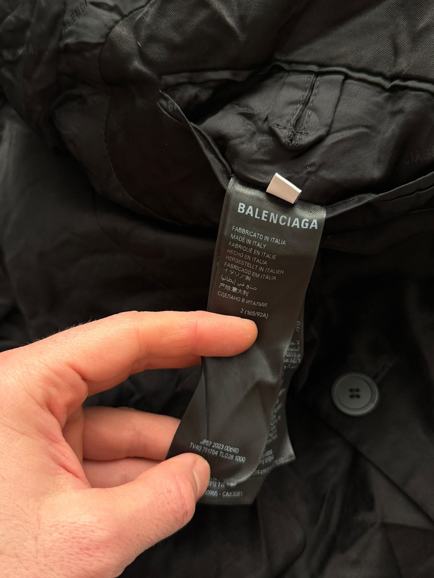 2023 Steroid Double Breasted Jacket (Heavy Satin Cupro)