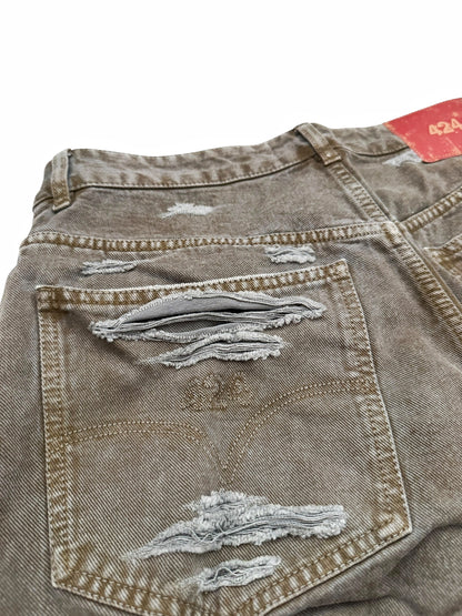 Mud Big Daddy Baggy Distressed Denim Jeans