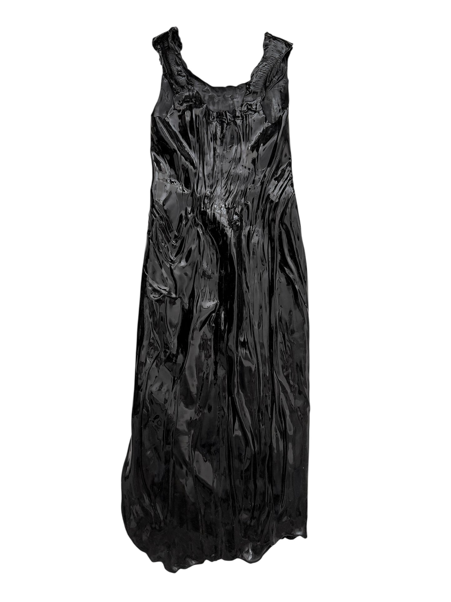 2024 Liquid 3D Molded Latex MIDI Runway Dress
