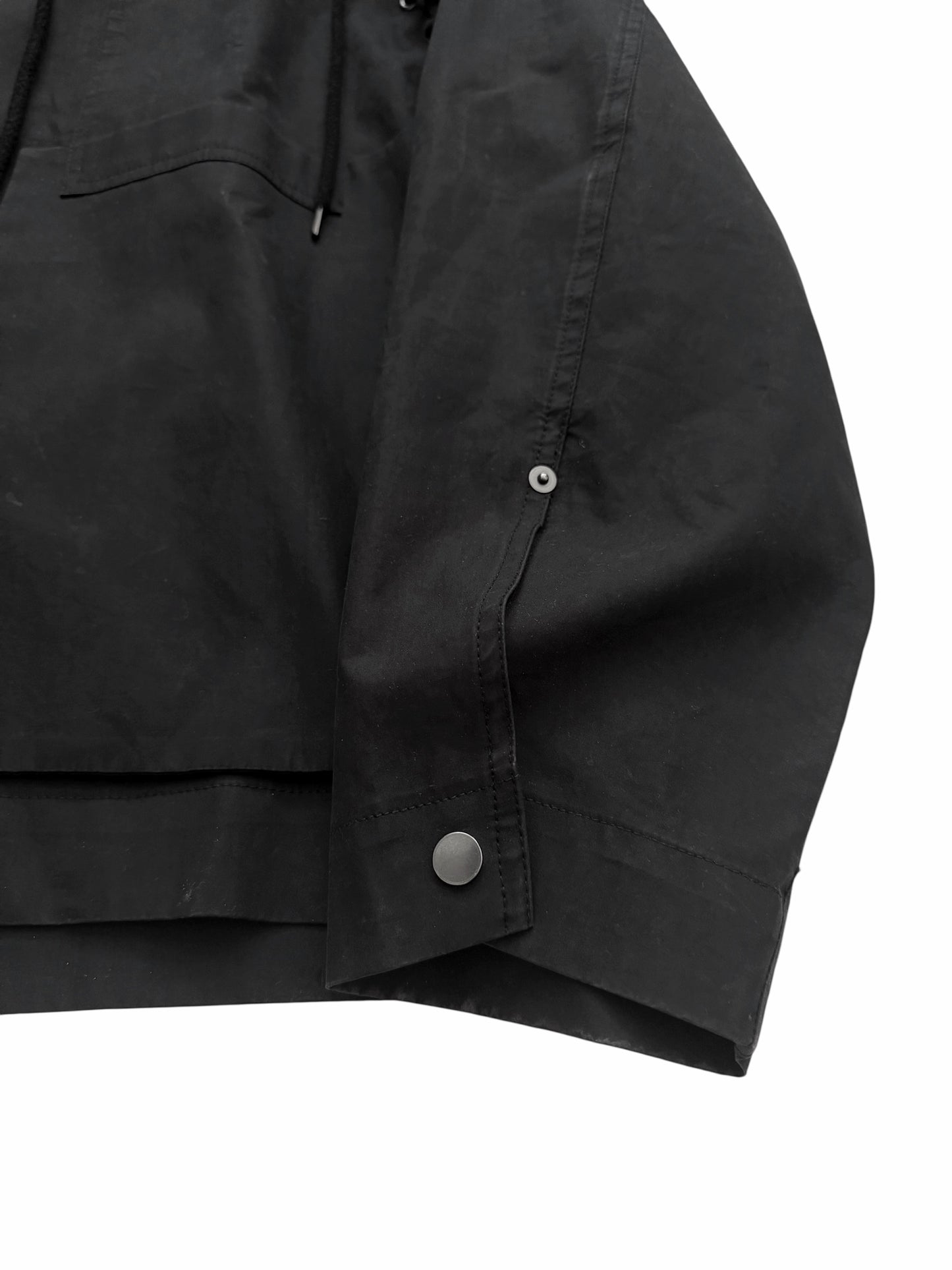 Drawstring Woven Work Jacket