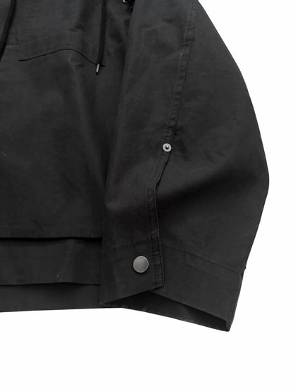 Drawstring Woven Work Jacket