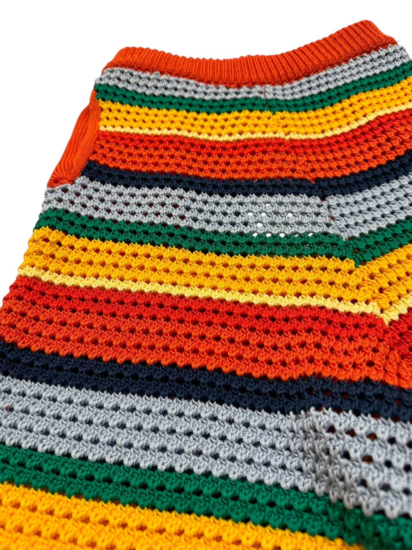 x No Vacancy Crochet Knit Shorts