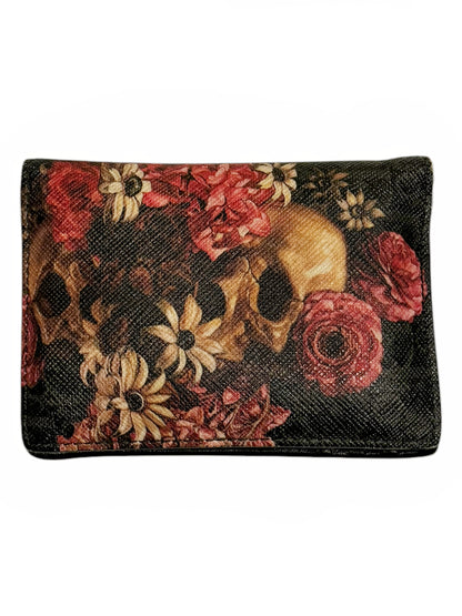 SS17 Toru Kamei Skull Roses Leather Wallet