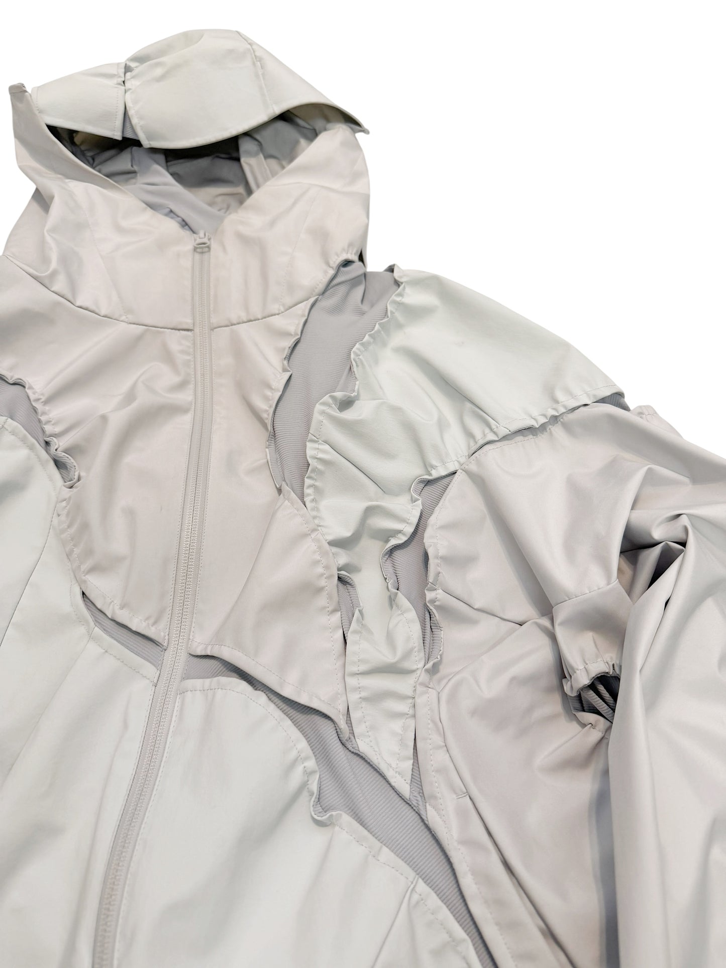 6.0 Left Patchwork Reconstructed Windbreaker Parka