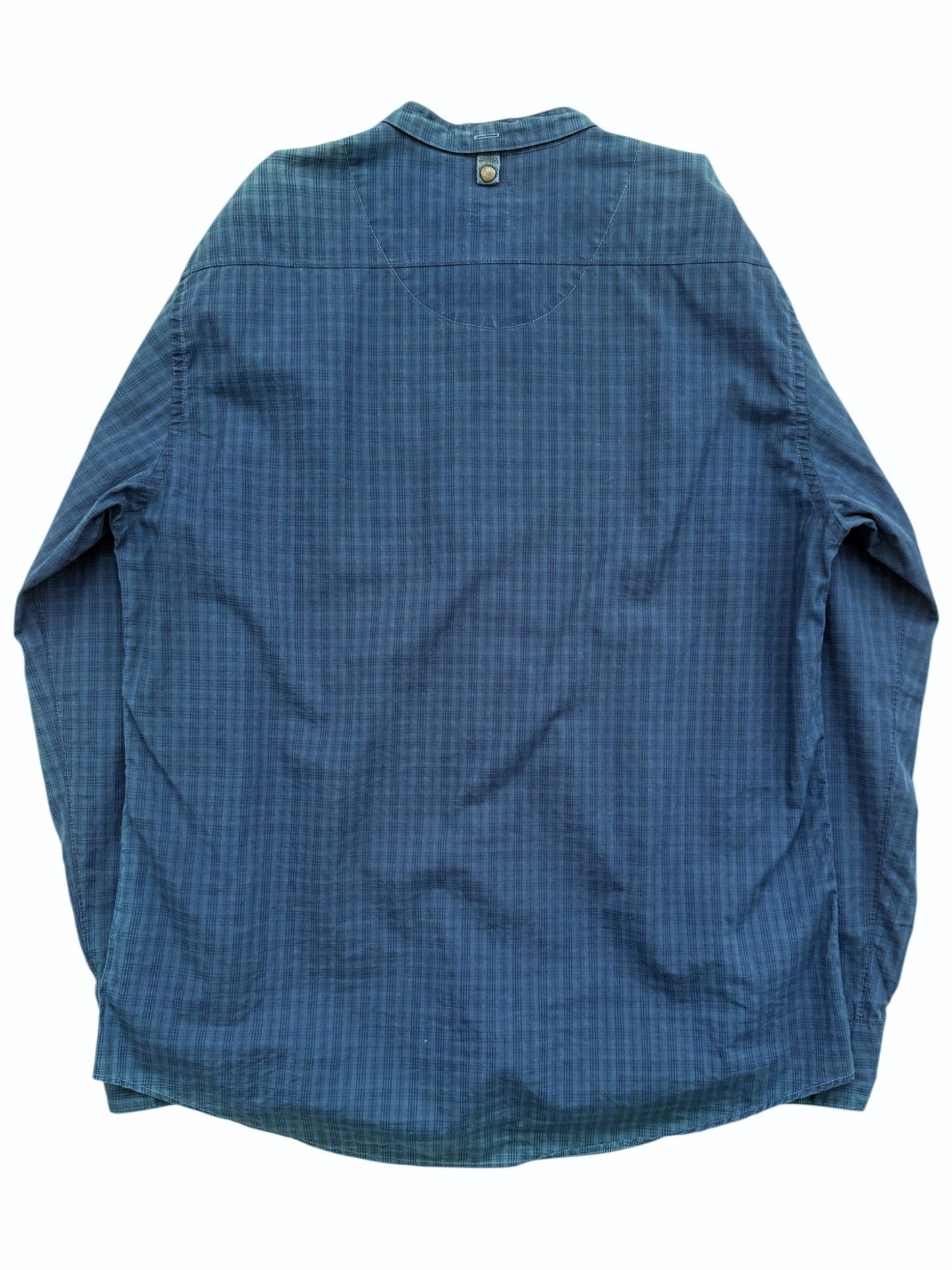 ICT Indigo Faded Plaid Shirt